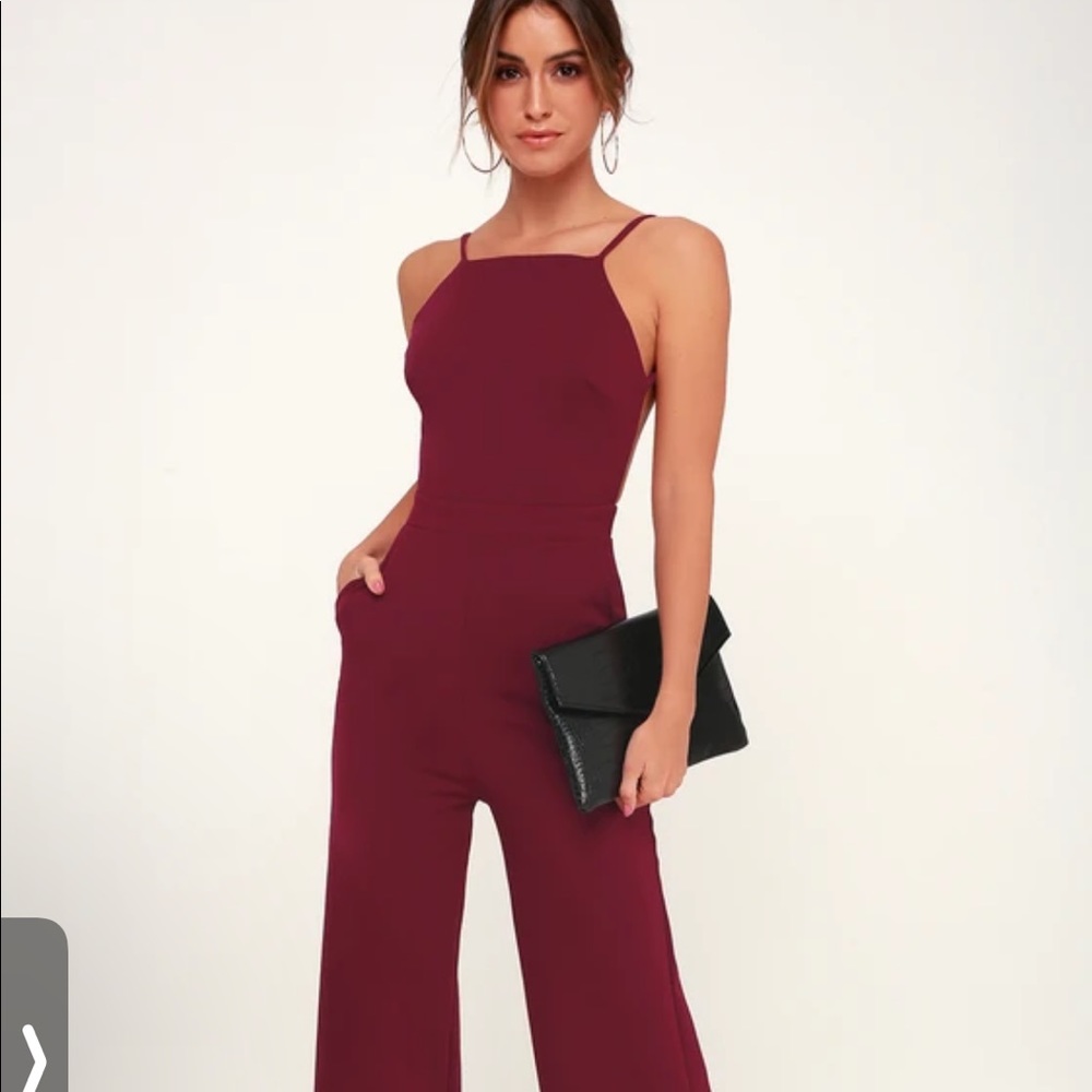 Burgundy Jumpsuit